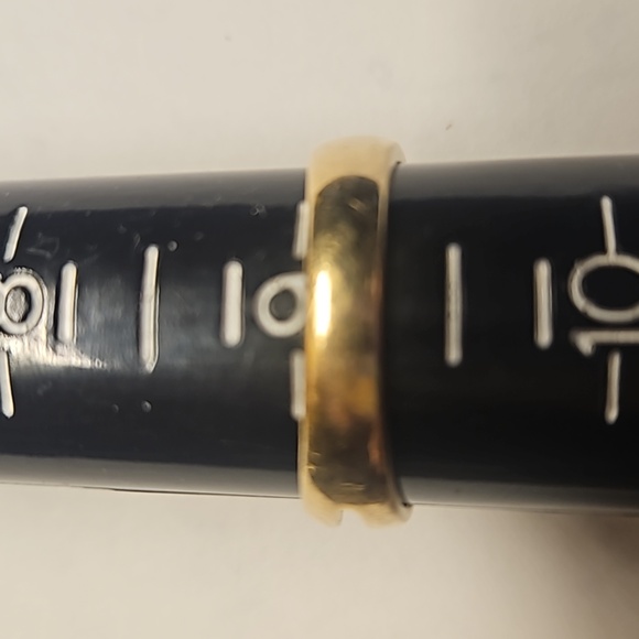 14K Yellow Gold 5 Channel Diamond Men's Ring - Picture 2 of 7